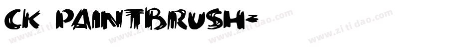 CK Paintbrush字体转换